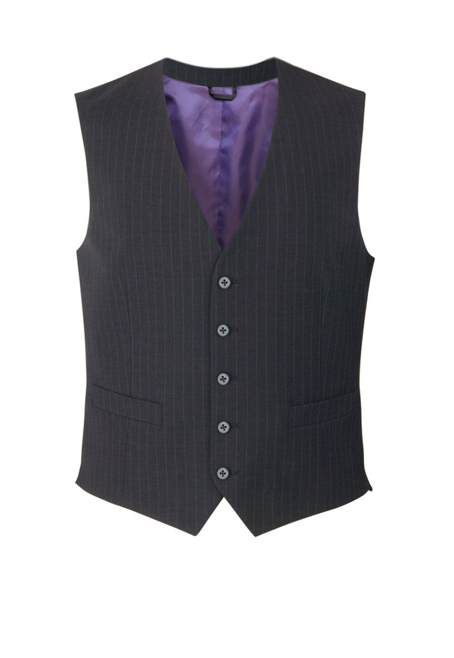 Busso Waistcoat — Charcoal Pinstripe (1074F)