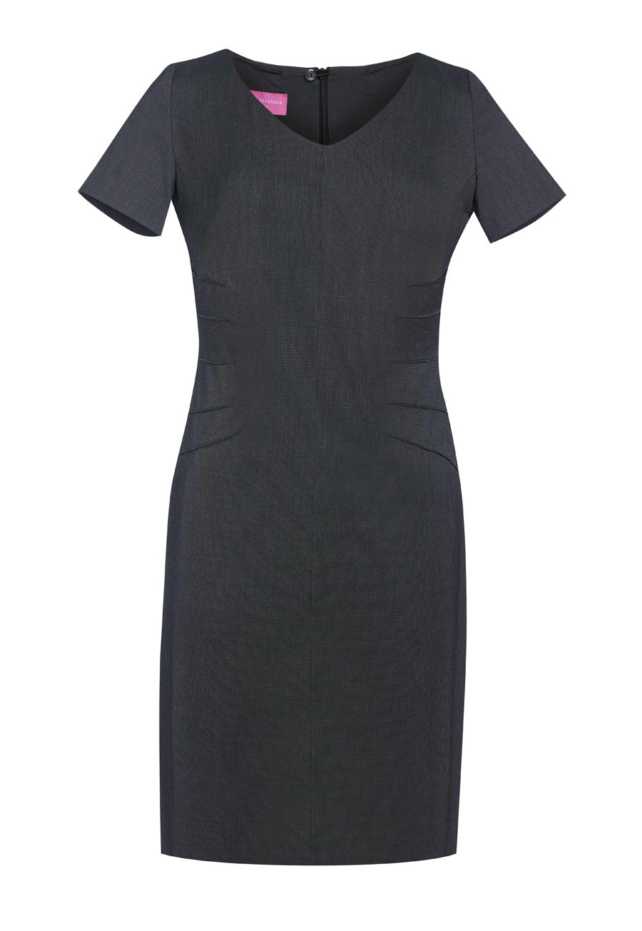 Portia Dress — Char/Pdot (2274C)