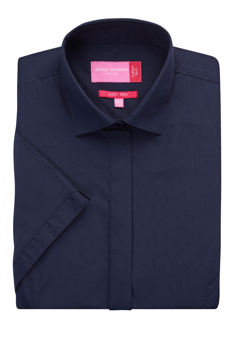 Modena Blouse — Navy (2296H)