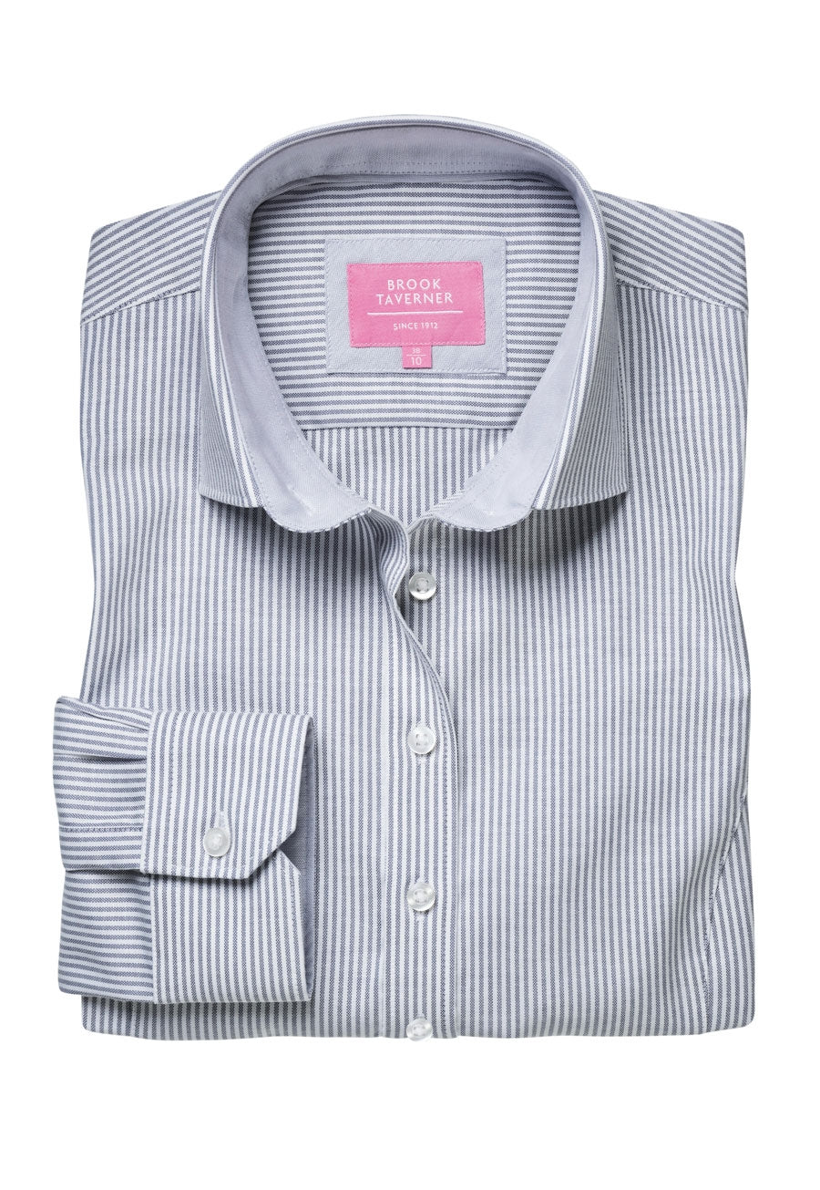 Mirabel Shirt — Grey Strp. (2361G)