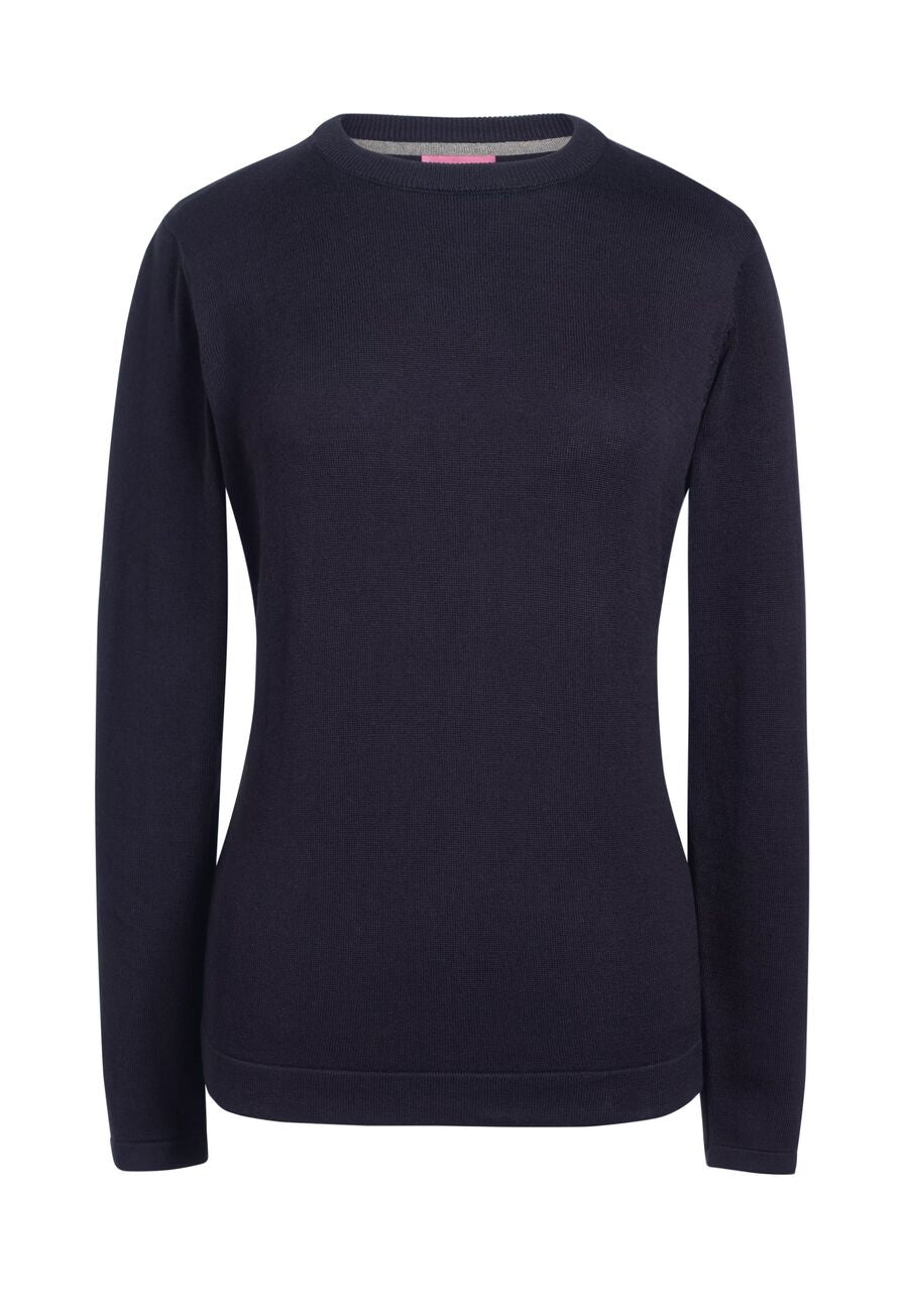 Helena Crew Neck Jumper — Navy (2384A)