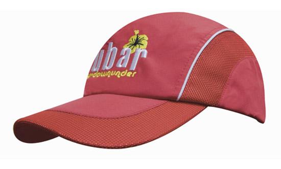 Headwear UK 3802 — Spring Woven Fabric with Mesh to Side Panels and Peak