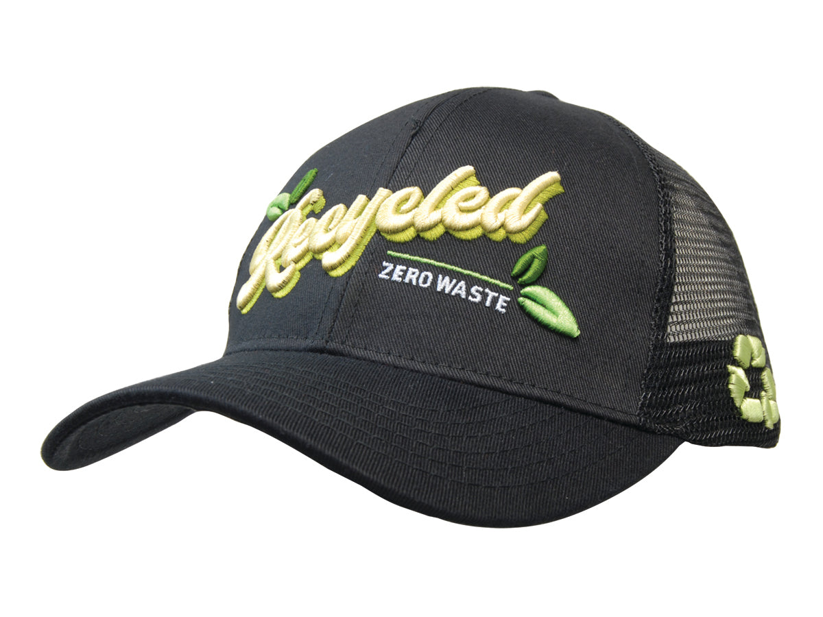 Headwear UK 3982 — Recycled Breathable Poly Twill with Mesh Back Cap