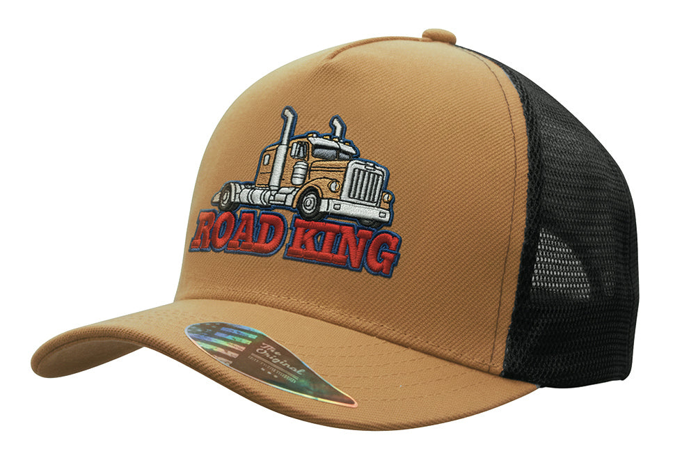 Headwear UK 3996 — American Premium Twill/Mesh Deep Fit Trucker Cap