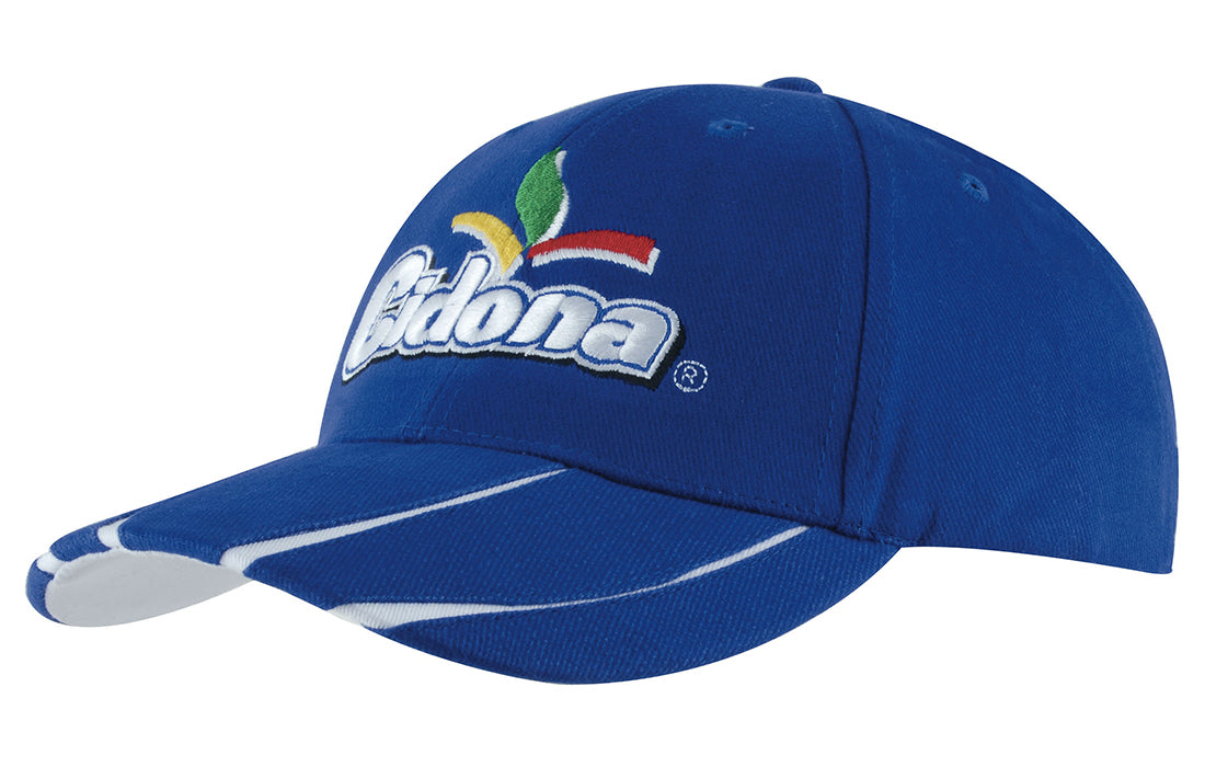 Headwear UK 4018 — Brushed Heavy Cotton with Laminated Two-Tone Peak
