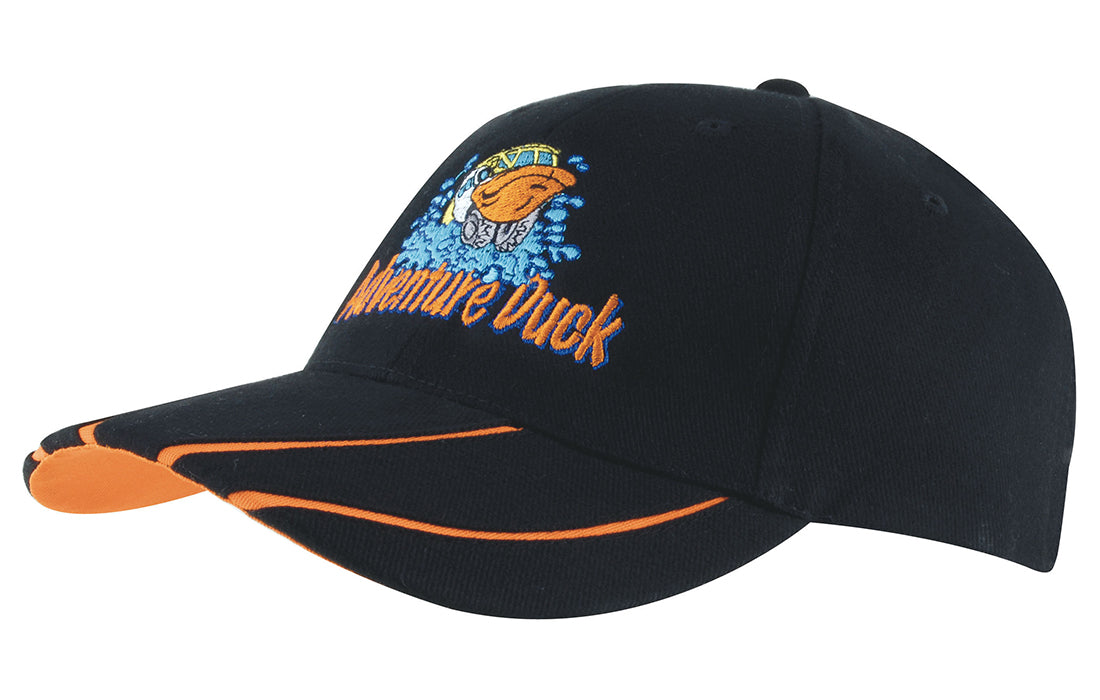 Headwear UK 4019 — Brushed Heavy Cotton with Hi-Vis Laminated Two-Tone Peak