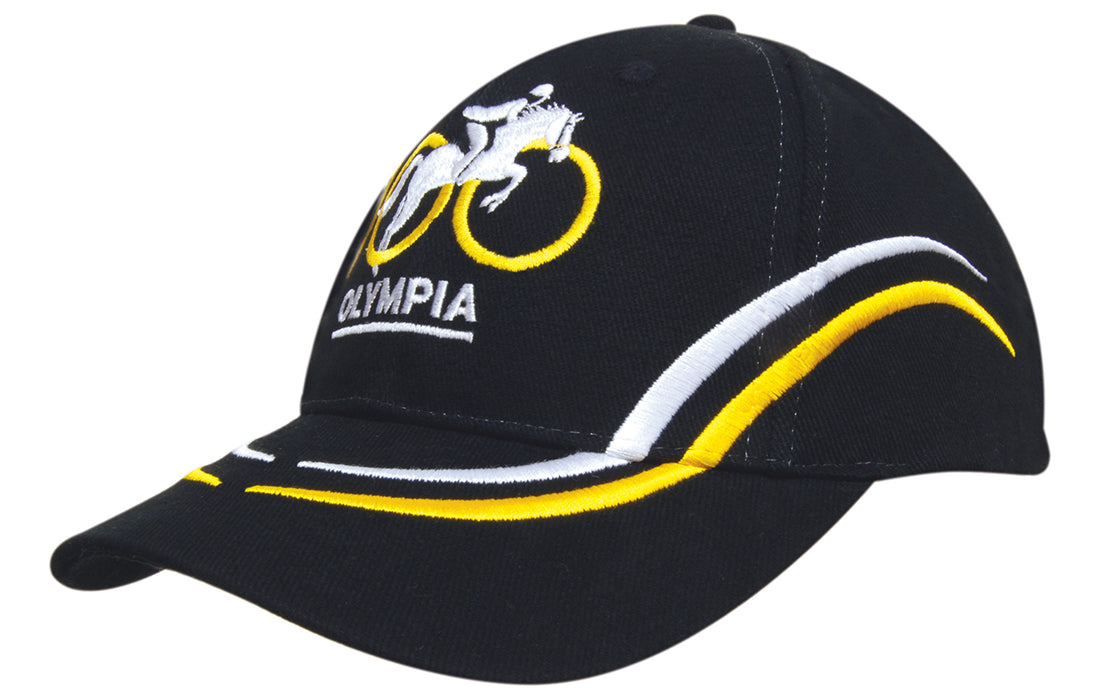 Headwear UK 4075 — Brushed Heavy Cotton with Curved Embroidery on Crown and Peak