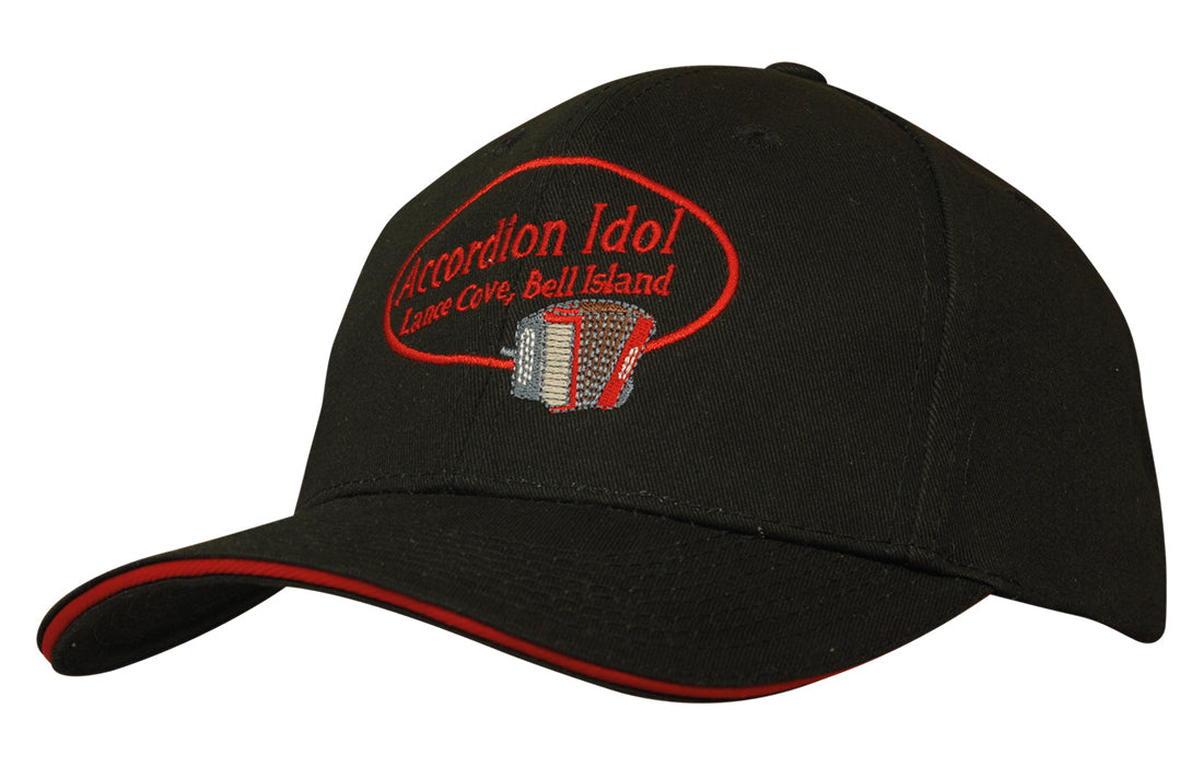 Headwear UK 4080 — Chino Twill with Sandwich Trim