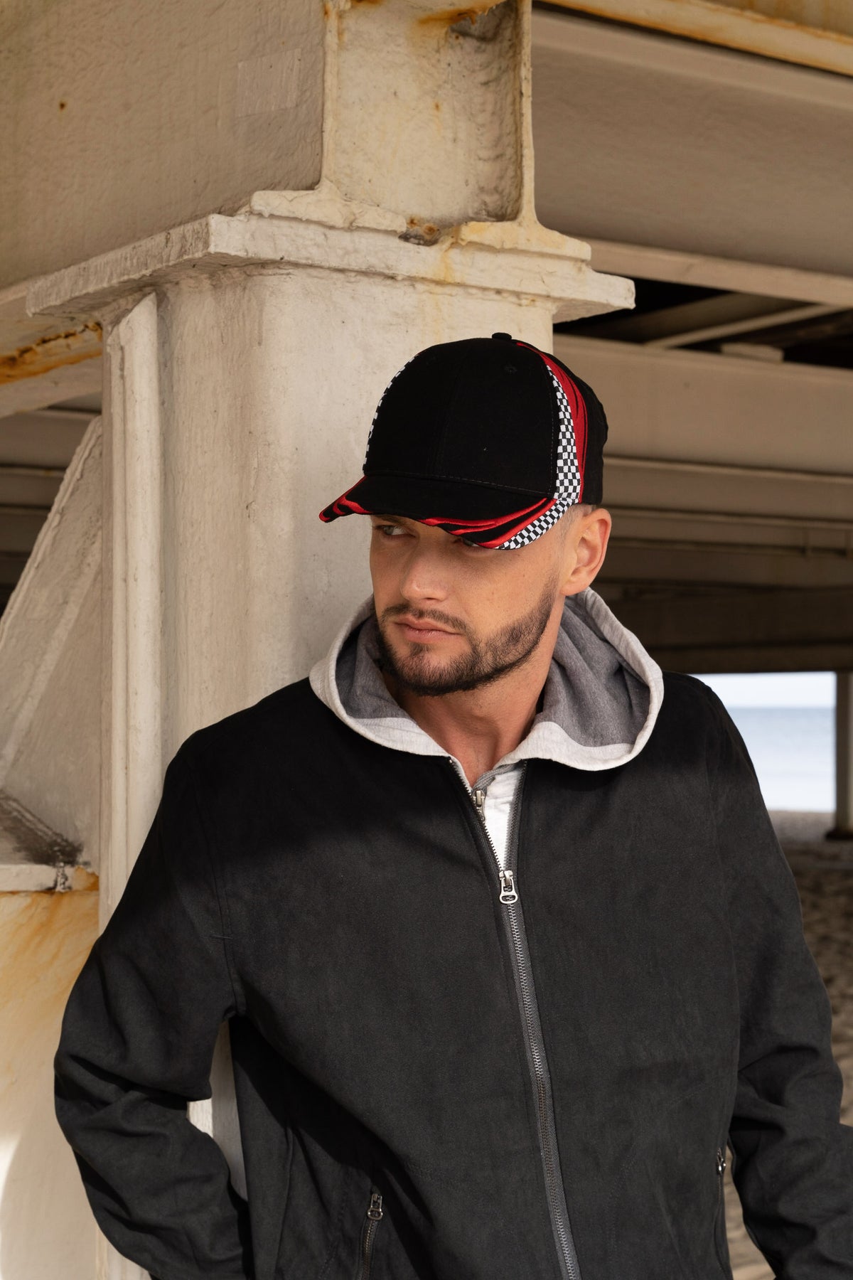 Headwear UK 4083 — Brushed heavy cotton with embroidery & printed checks