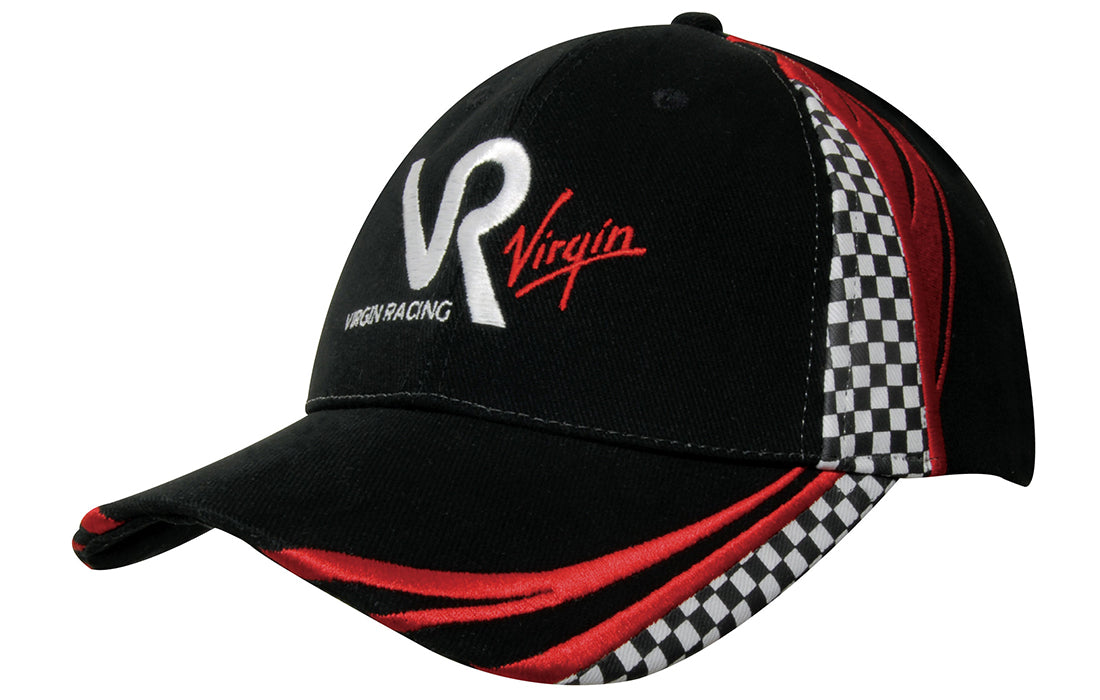 Headwear UK 4083 — Brushed heavy cotton with embroidery & printed checks