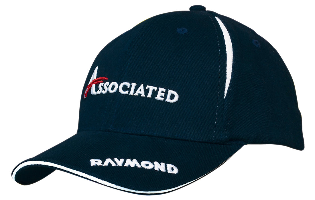 Headwear UK 4092 — Brushed Heavy Cotton with Crown Inserts & Sandwich