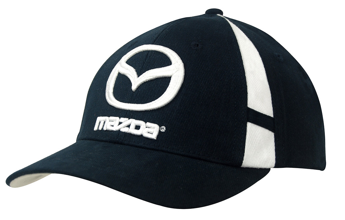 Headwear UK 4096 — Brushed Heavy Cotton with Crown Inserts & Contrasting Peak Under & Strap
