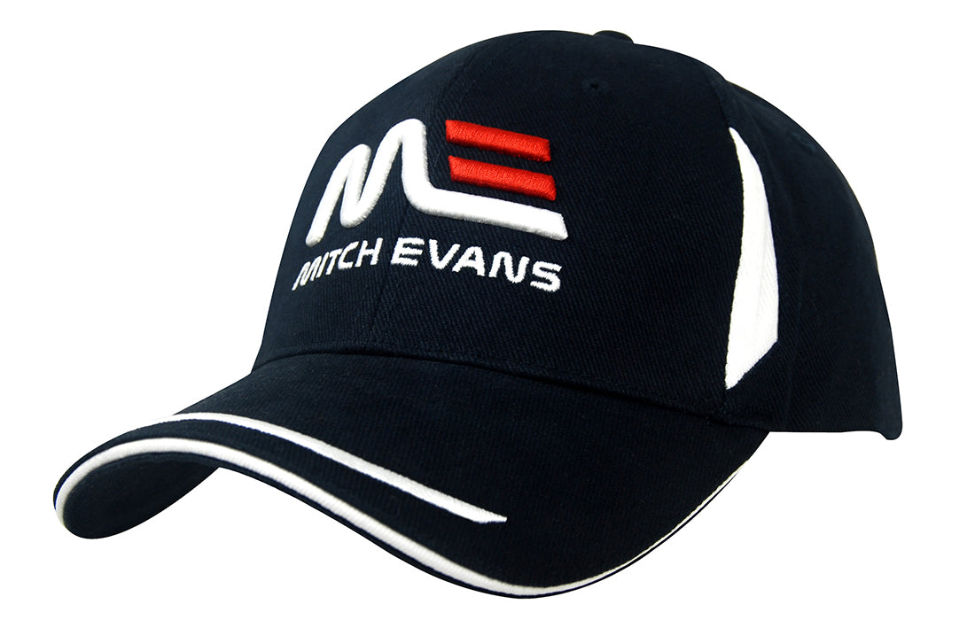 Headwear UK 4098 — Brushed Heavy Cotton with Crown Inserts, Peak Trim & Sandwich