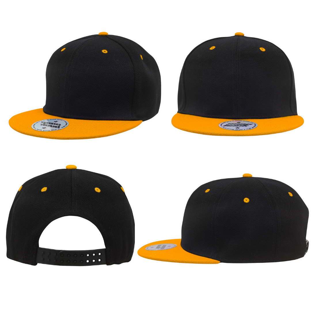 Headwear UK 4106 — Premium American Twill with Snap 59 Styling - Two Tone