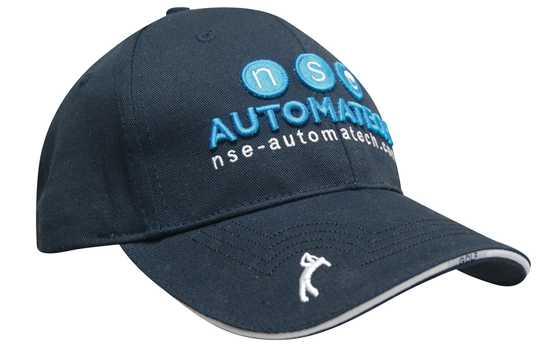 Headwear UK 4118 — Chino Twill with Peak Embroidery