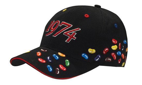 Headwear UK 4119 — Brushed Heavy Cotton with Jelly Bean Embroidery