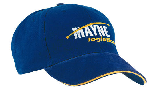 Headwear UK 4193 — Brushed Heavy Cotton with Suede peak and Sandwich Trim