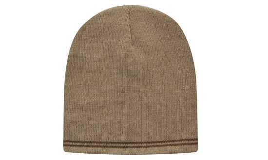 Headwear UK 4259 — Skull Acrylic Beanie - Toque with Stripes