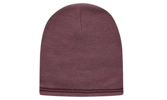 Headwear UK 4259 — Skull Acrylic Beanie - Toque with Stripes