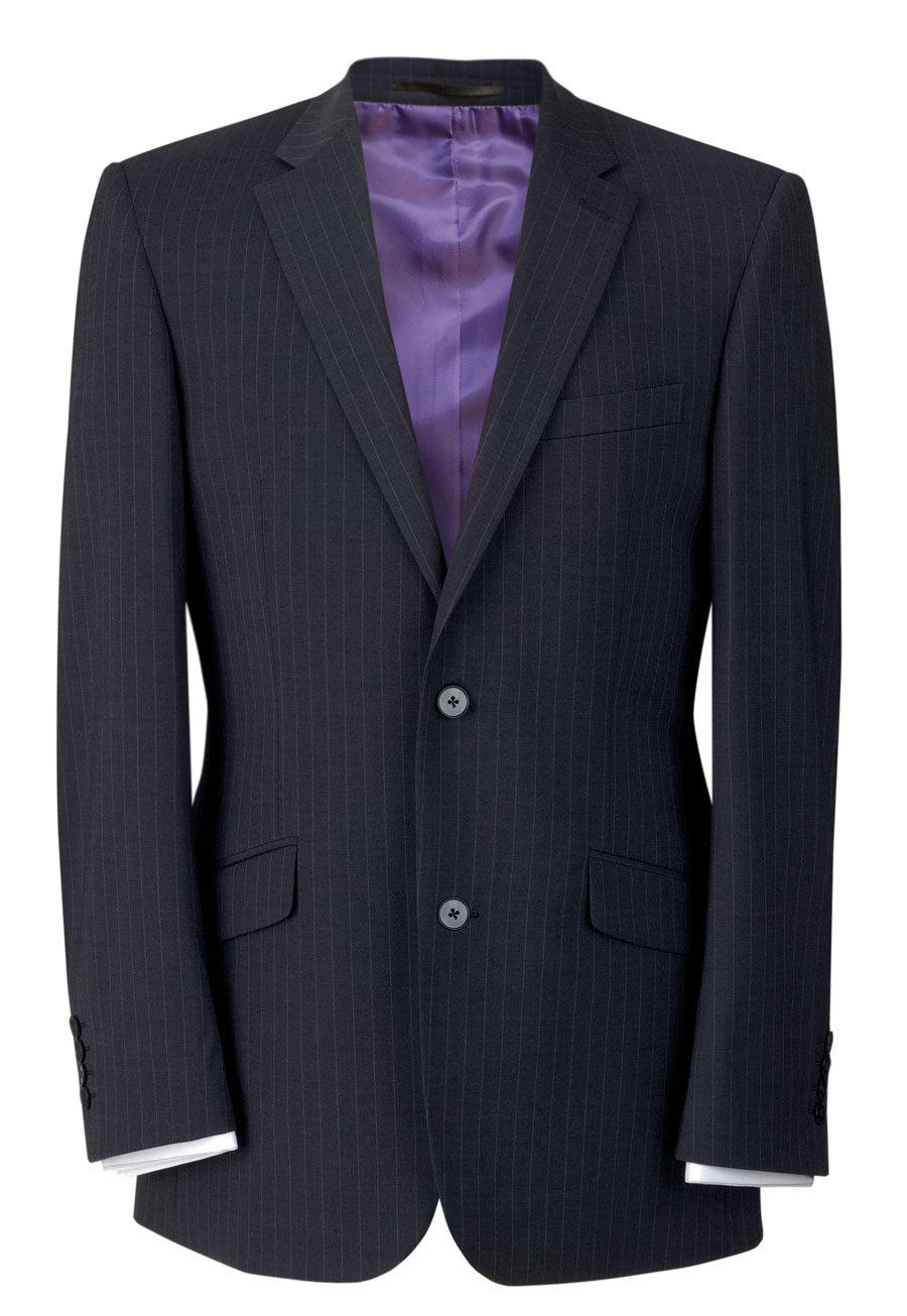 Avalino Jacket — Charcoal Pinstripe (5647F)