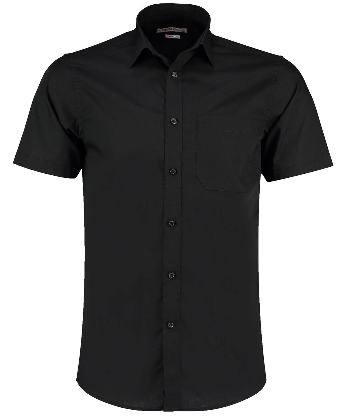 Kustom Kit KK141 — Poplin shirt short-sleeved (tailored fit)