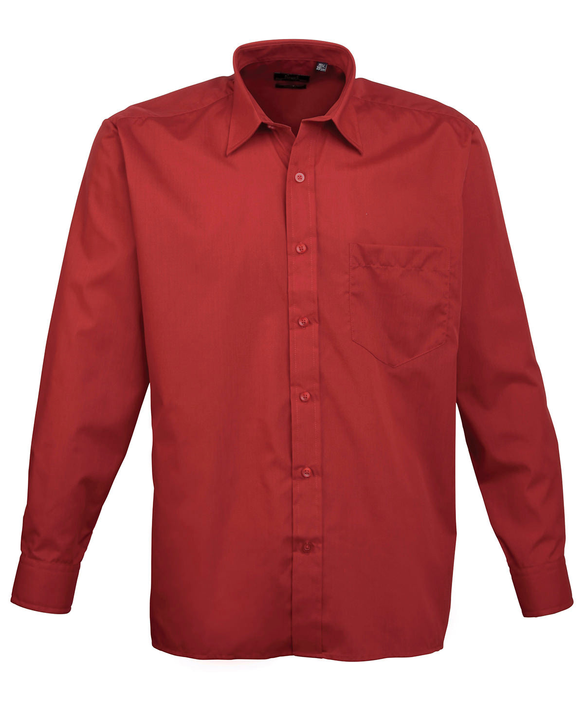 Premier PR200 — Long sleeve poplin shirt