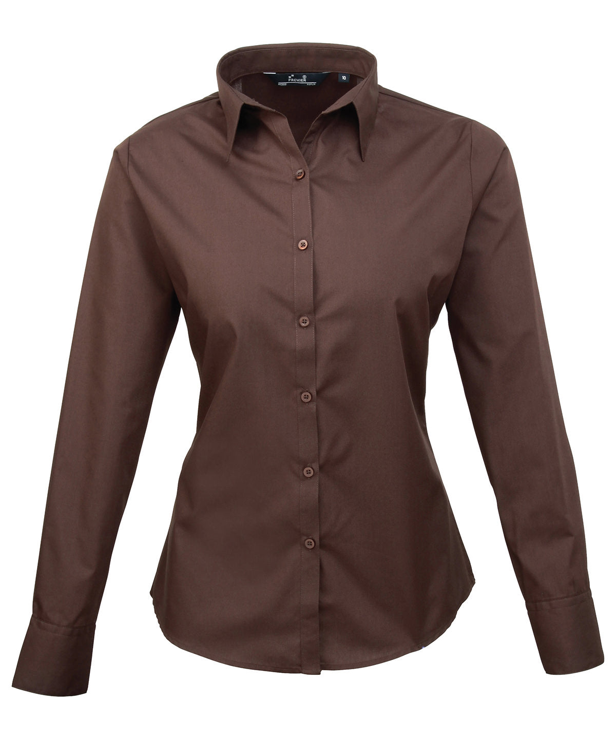 Premier PR300 — Women's poplin long sleeve blouse