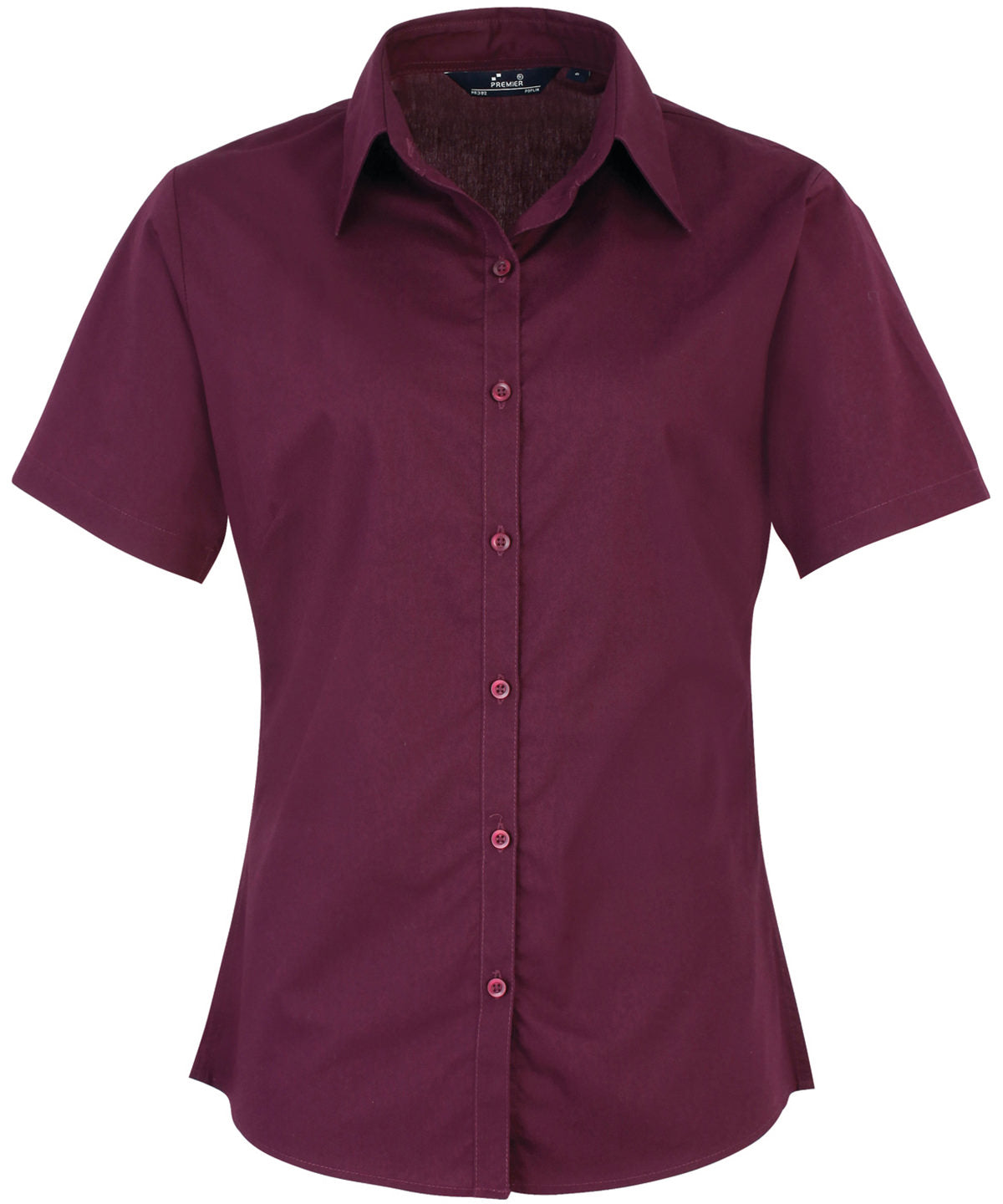 Premier PR302 — Women's short sleeve poplin blouse