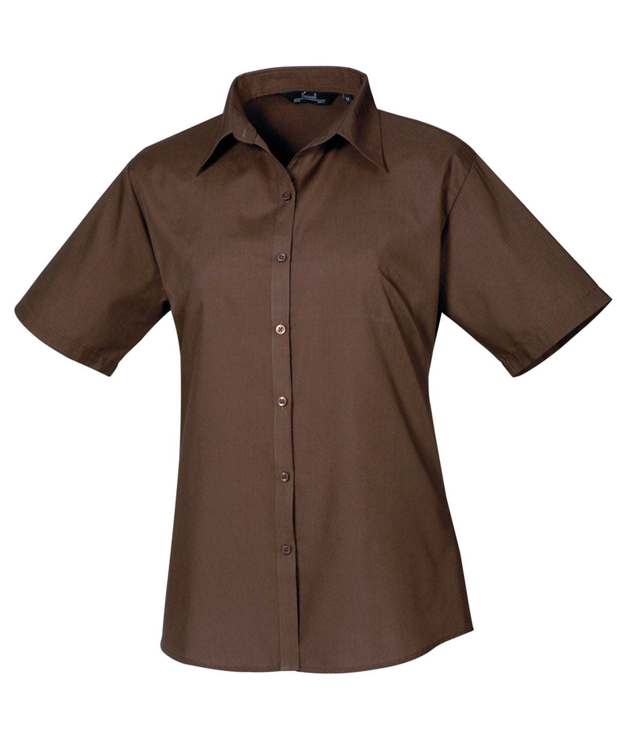Premier PR302 — Women's short sleeve poplin blouse