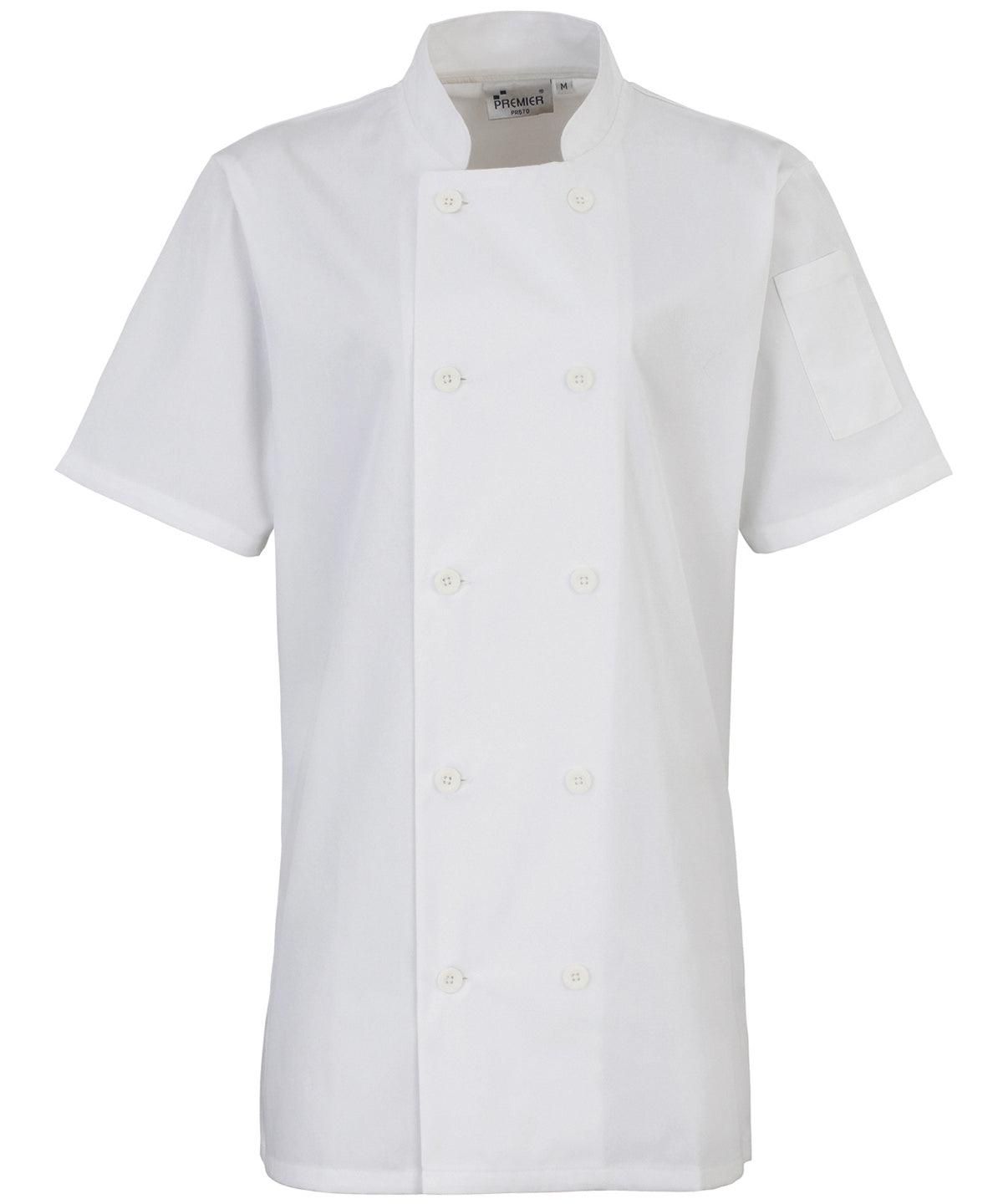 Premier PR670 — Women's short sleeve chef's jacket