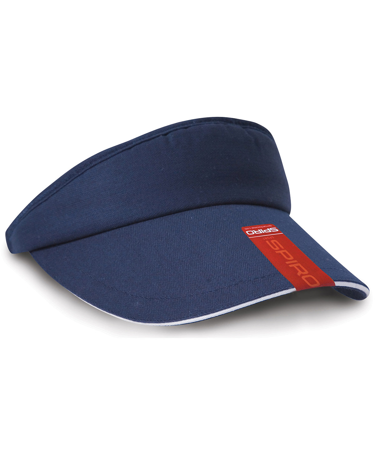 Result Headwear RC48X — Herringbone sun visor with sandwich peak