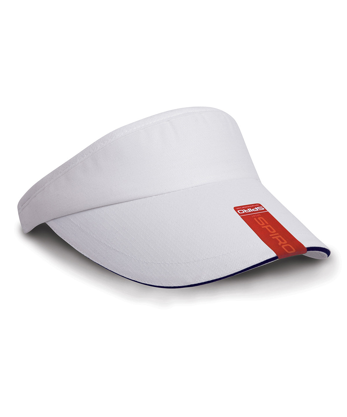 Result Headwear RC48X — Herringbone sun visor with sandwich peak