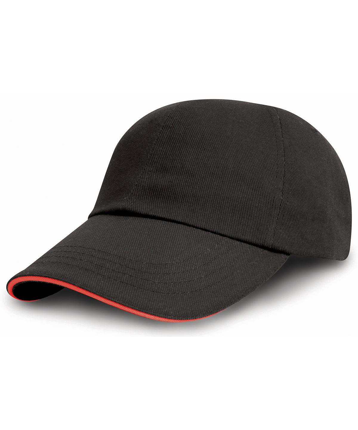 Result Headwear RC50X — Brushed coton printers/embroiderers cap with sandwich peak
