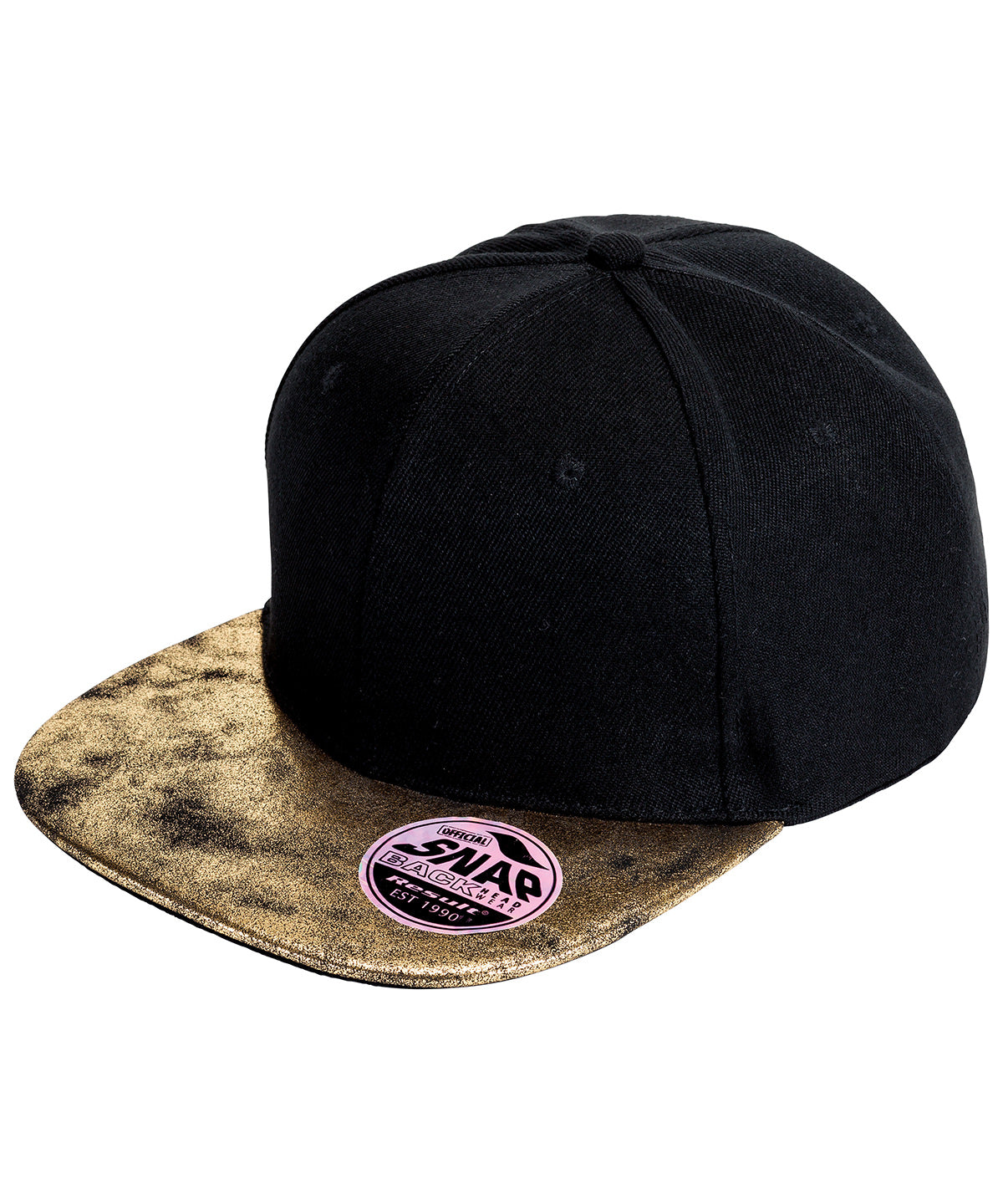 Result Headwear RC87X — Bronx glitter flat peak snapback cap