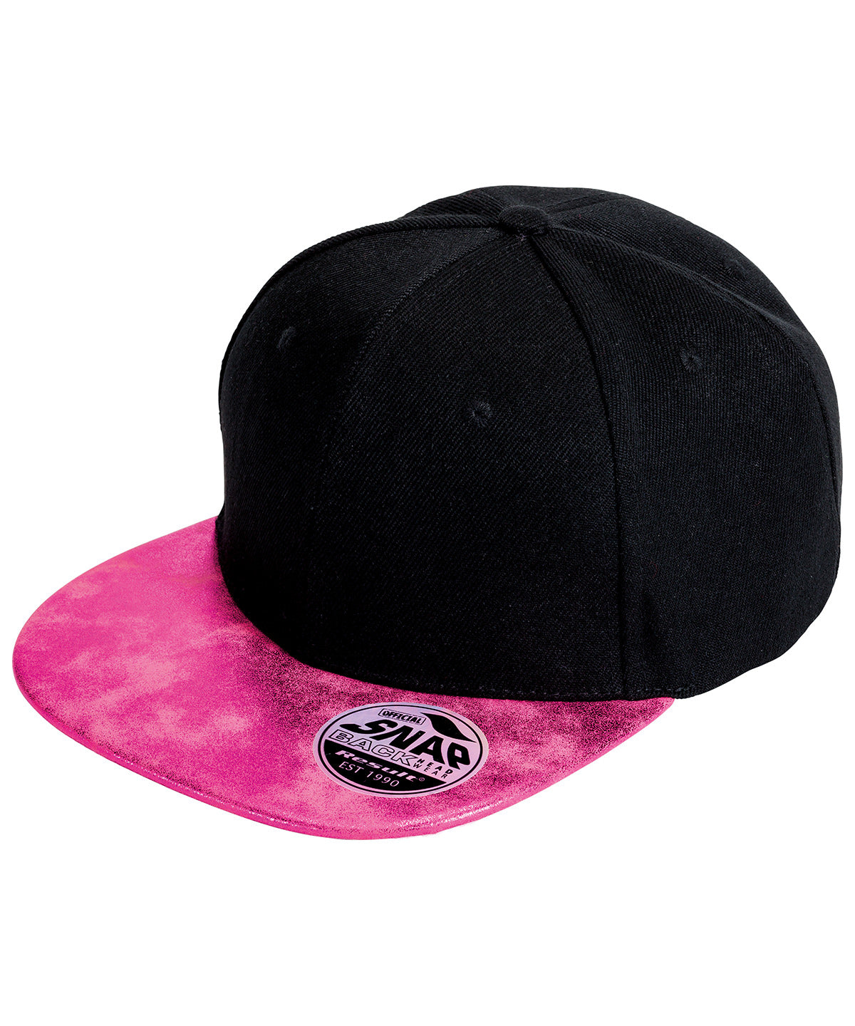 Result Headwear RC87X — Bronx glitter flat peak snapback cap