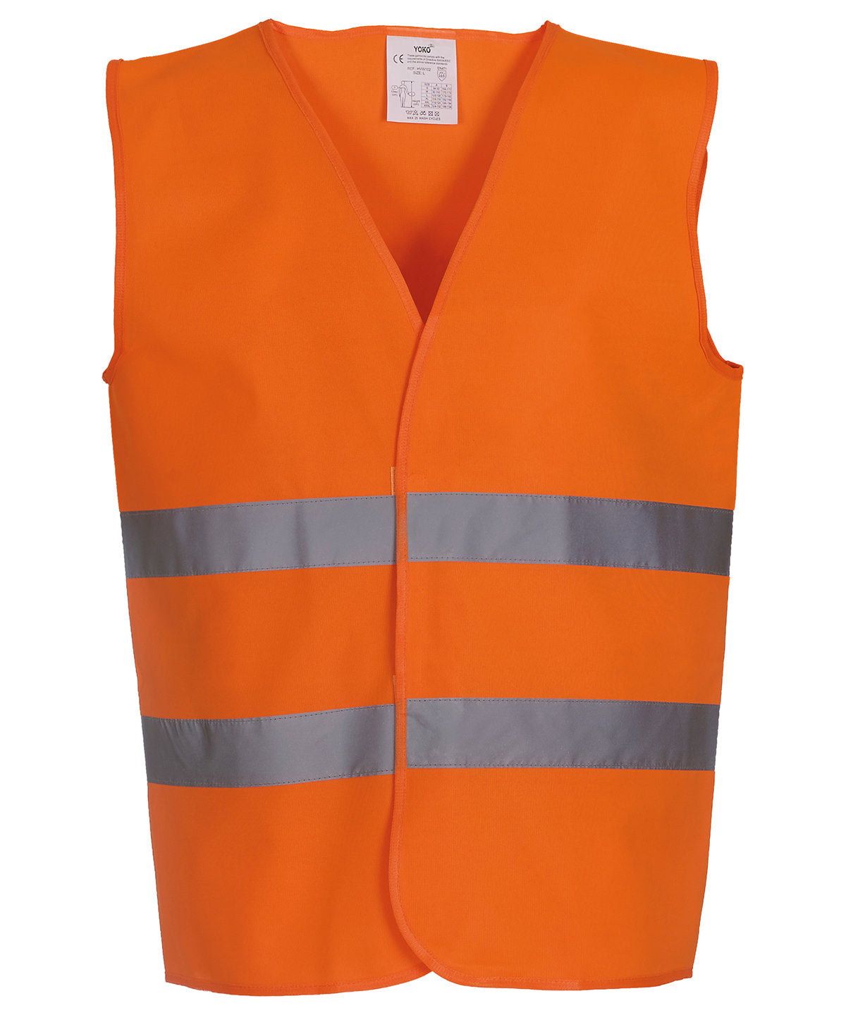 Yoko YK003 — Hi-vis 2-band waistcoat (HVW102)