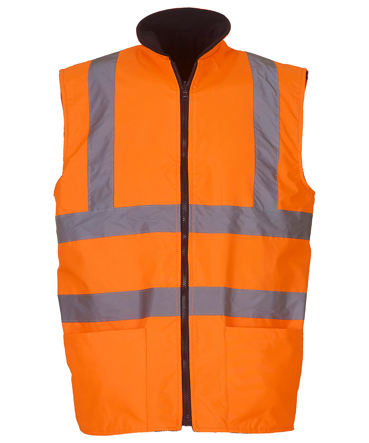 Yoko YK041 — Hi-vis reversible fleece bodywarmer (HV008F)