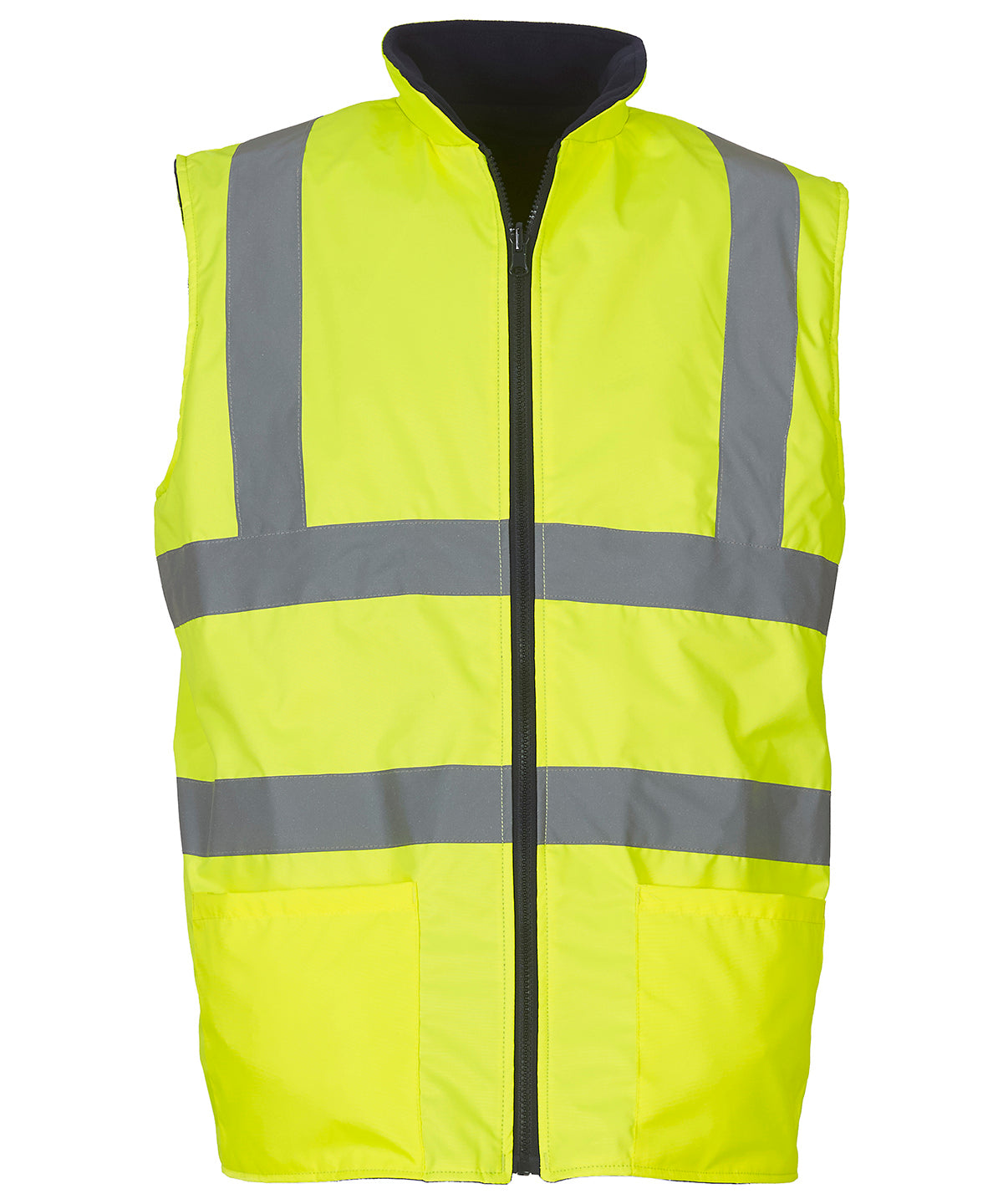 Yoko YK041 — Hi-vis reversible fleece bodywarmer (HV008F)