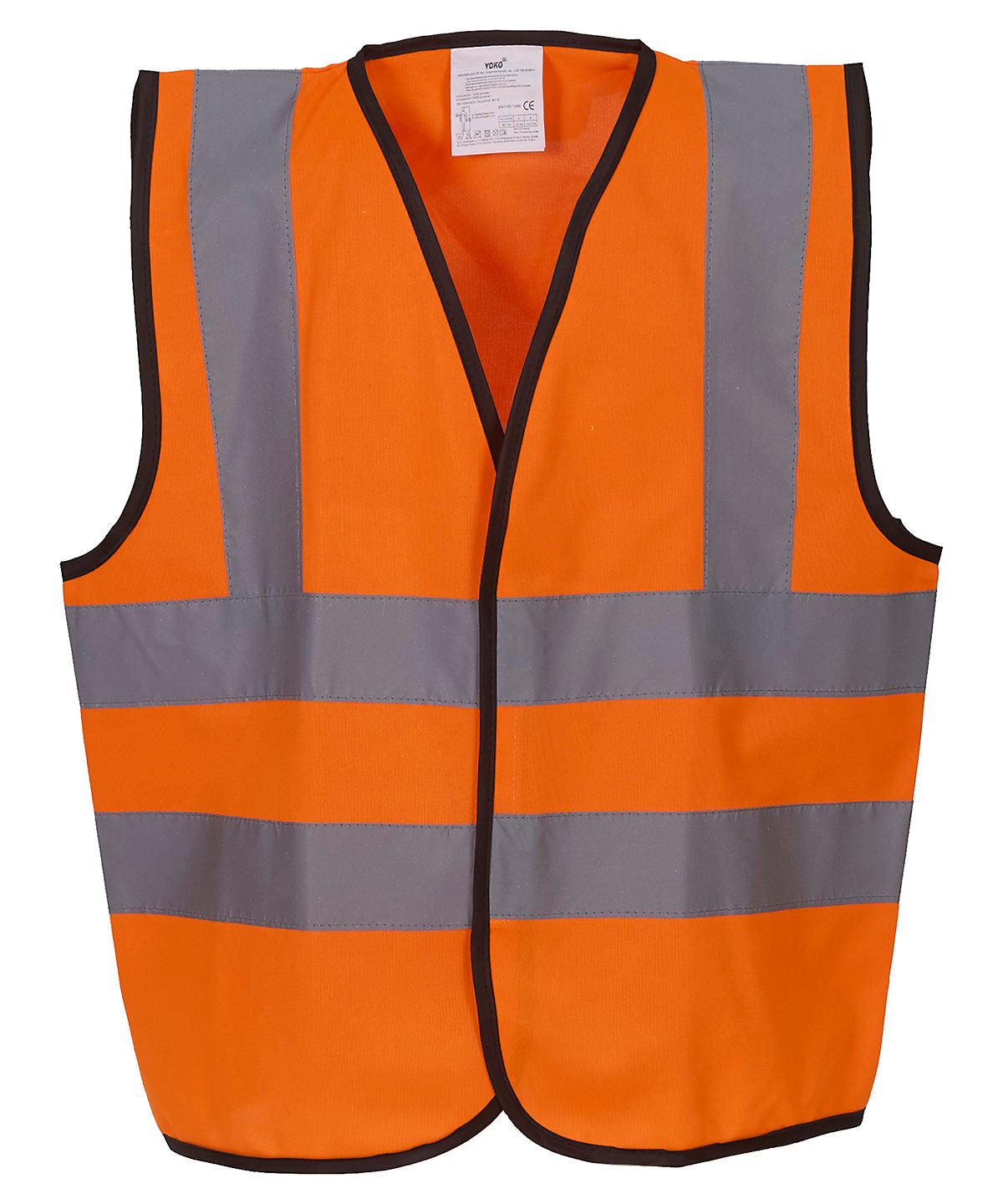 Yoko YK100 — Kids hi-vis 2 b&b waistcoat (HVW100CH)