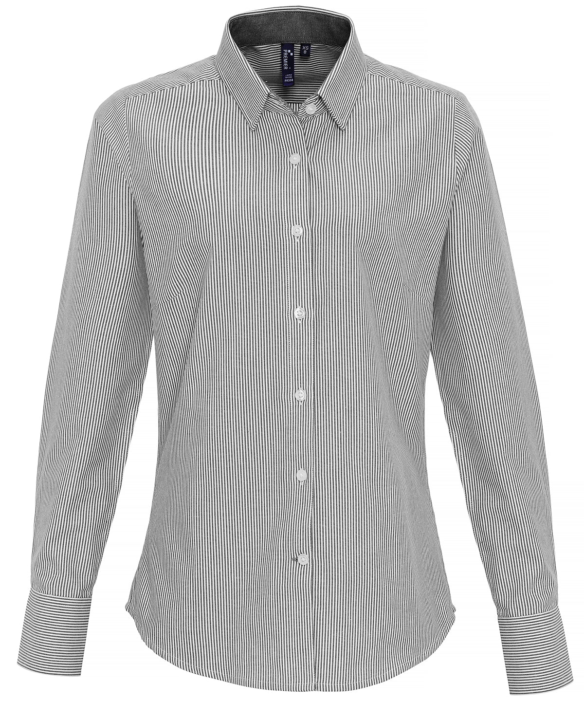 Premier PR338 — Women's cotton-rich Oxford stripes blouse