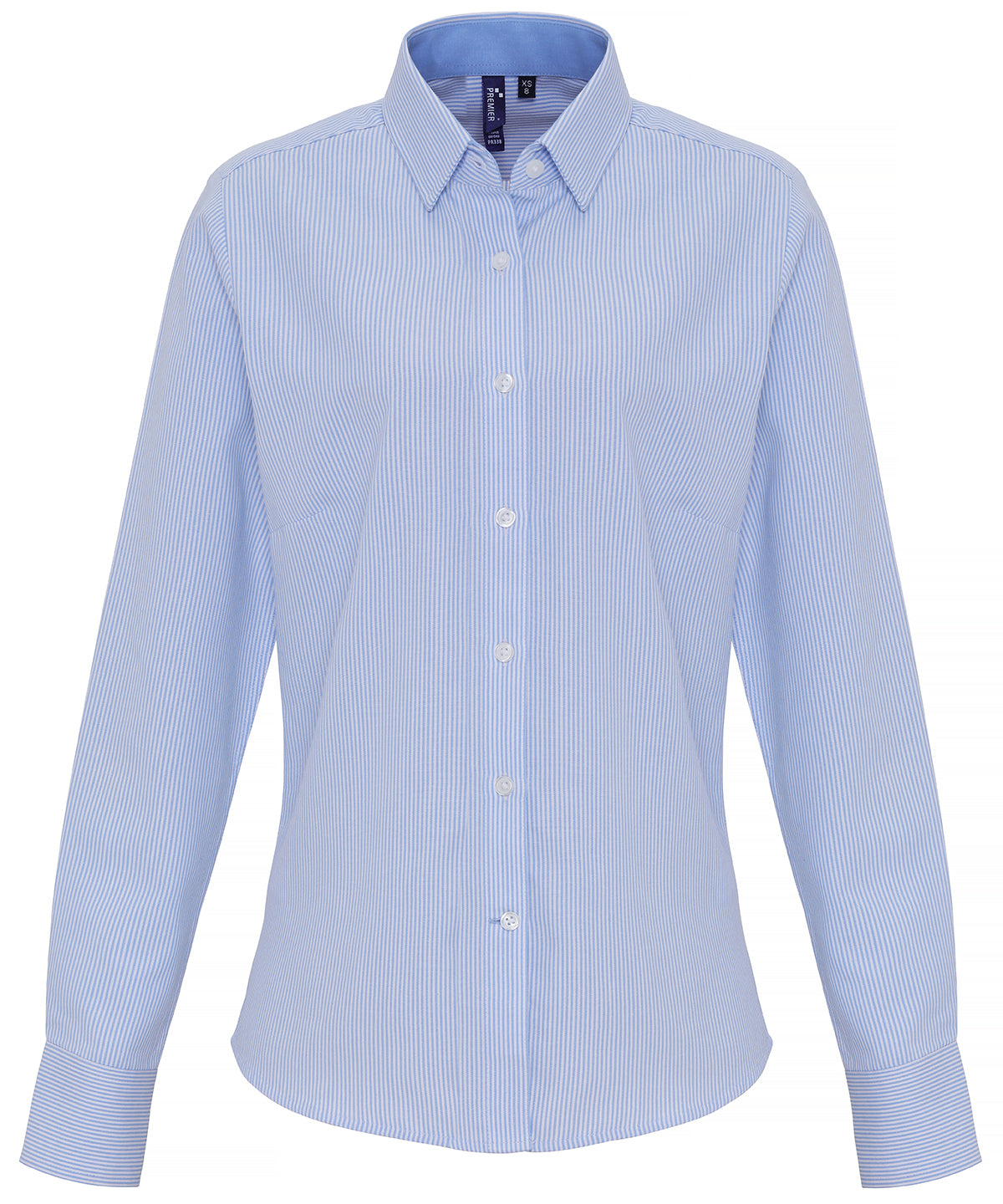 Premier PR338 — Women's cotton-rich Oxford stripes blouse