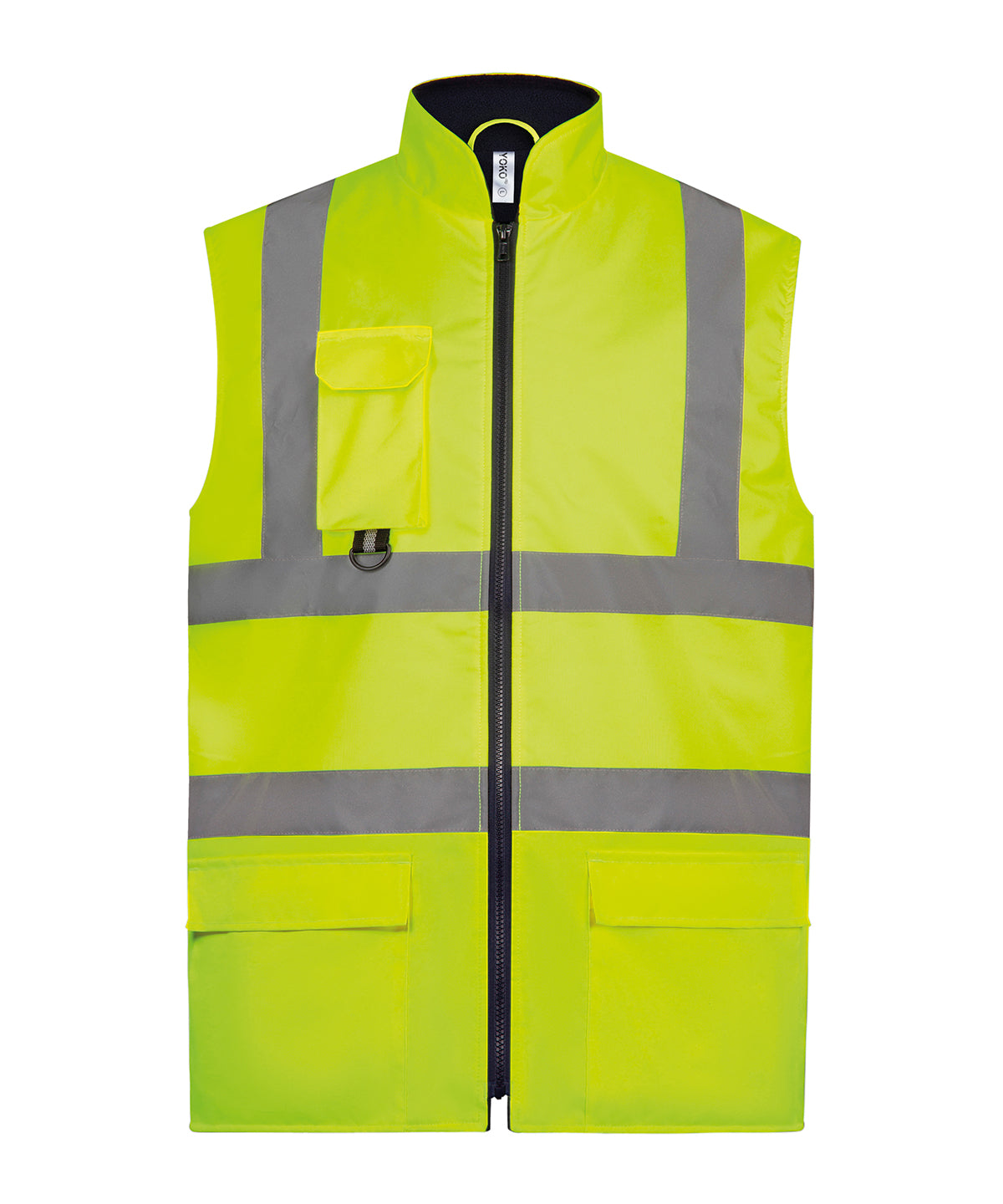 Yoko YK105 — Hi-vis padded bodywarmer (HV005)