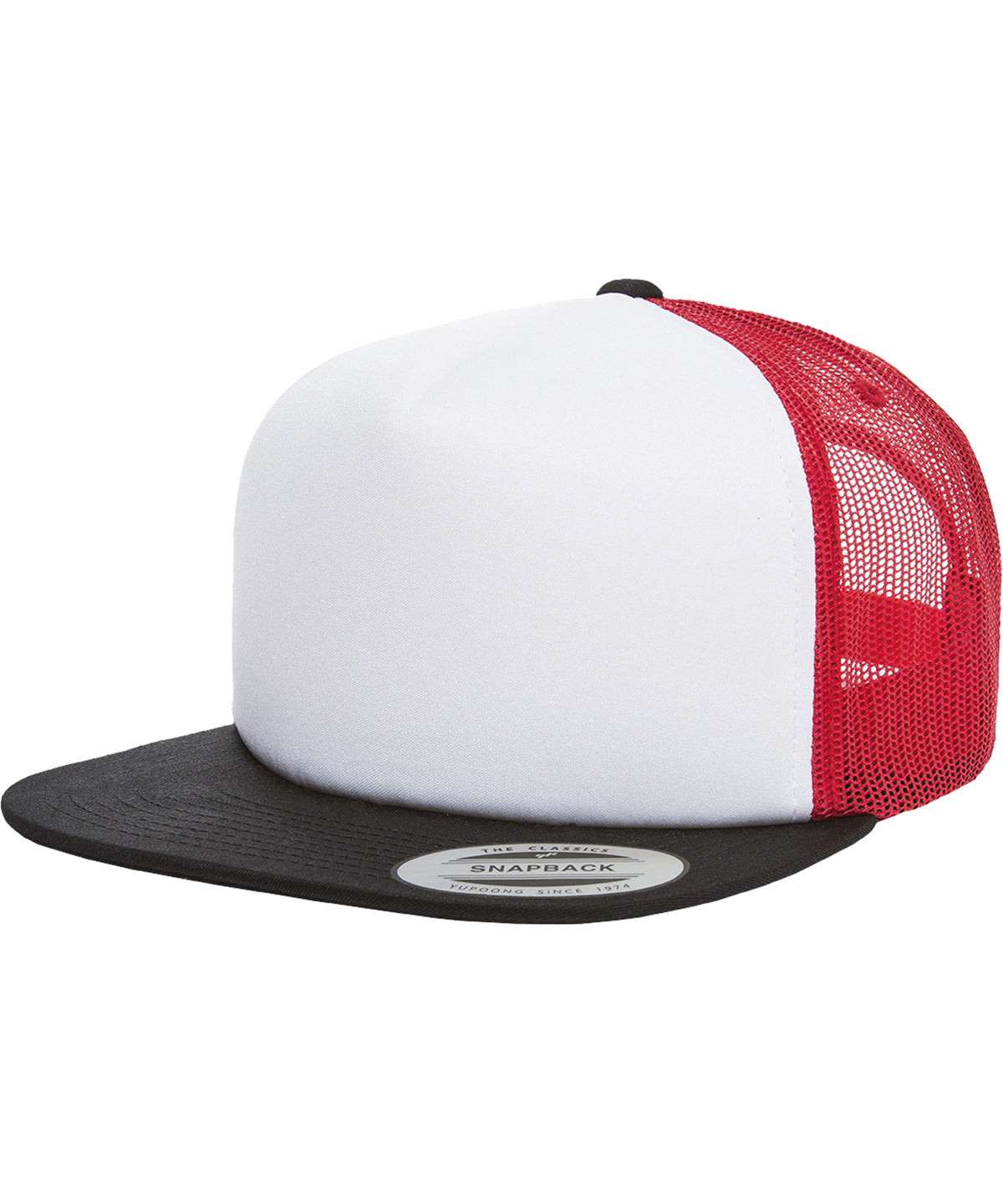 Flexfit by Yupoong YP076 — Foam trucker with white front (6005FW)