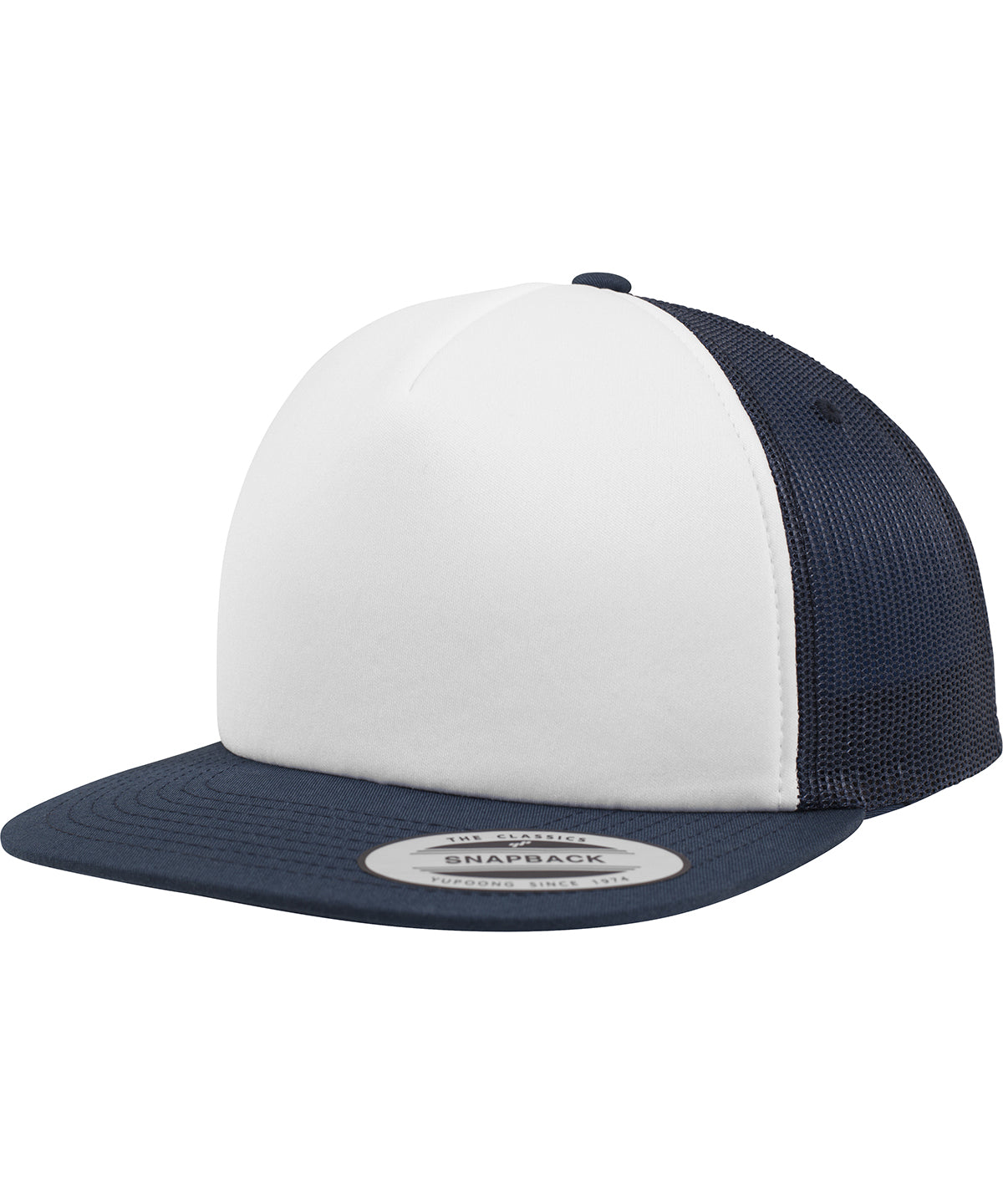 Flexfit by Yupoong YP076 — Foam trucker with white front (6005FW)
