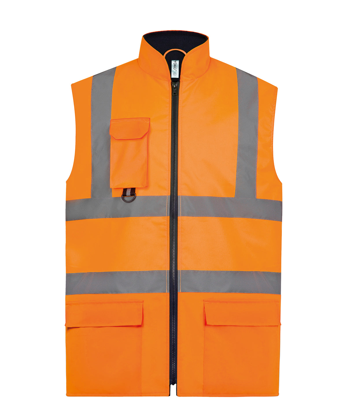 Yoko YK105 — Hi-vis padded bodywarmer (HV005)