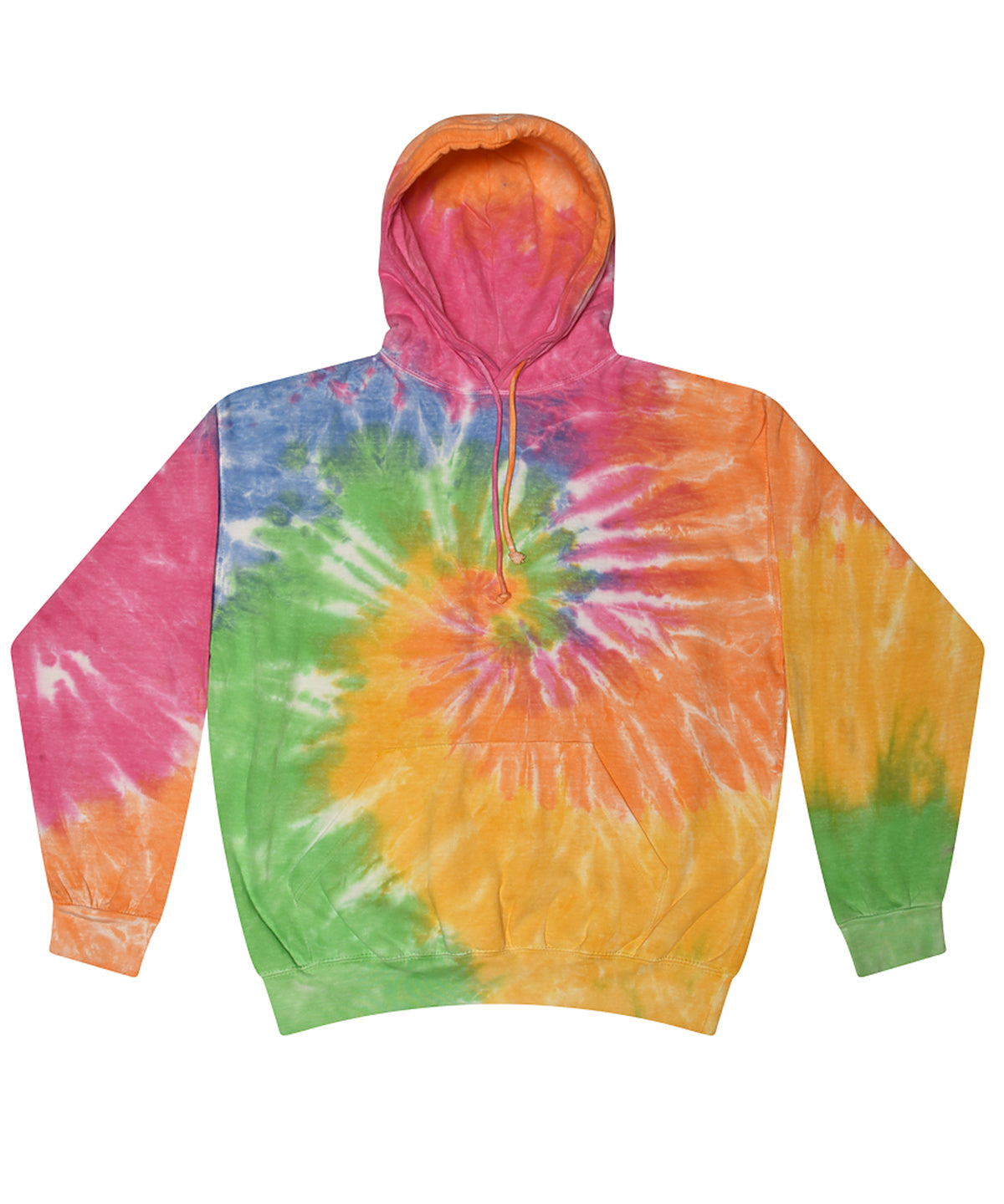Colourtone TD31M — Rainbow tie-dye hoodie
