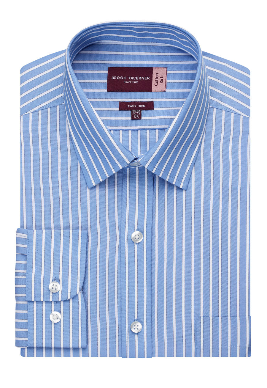 Rufina Shirt — Blue/White Stripe (7540C)