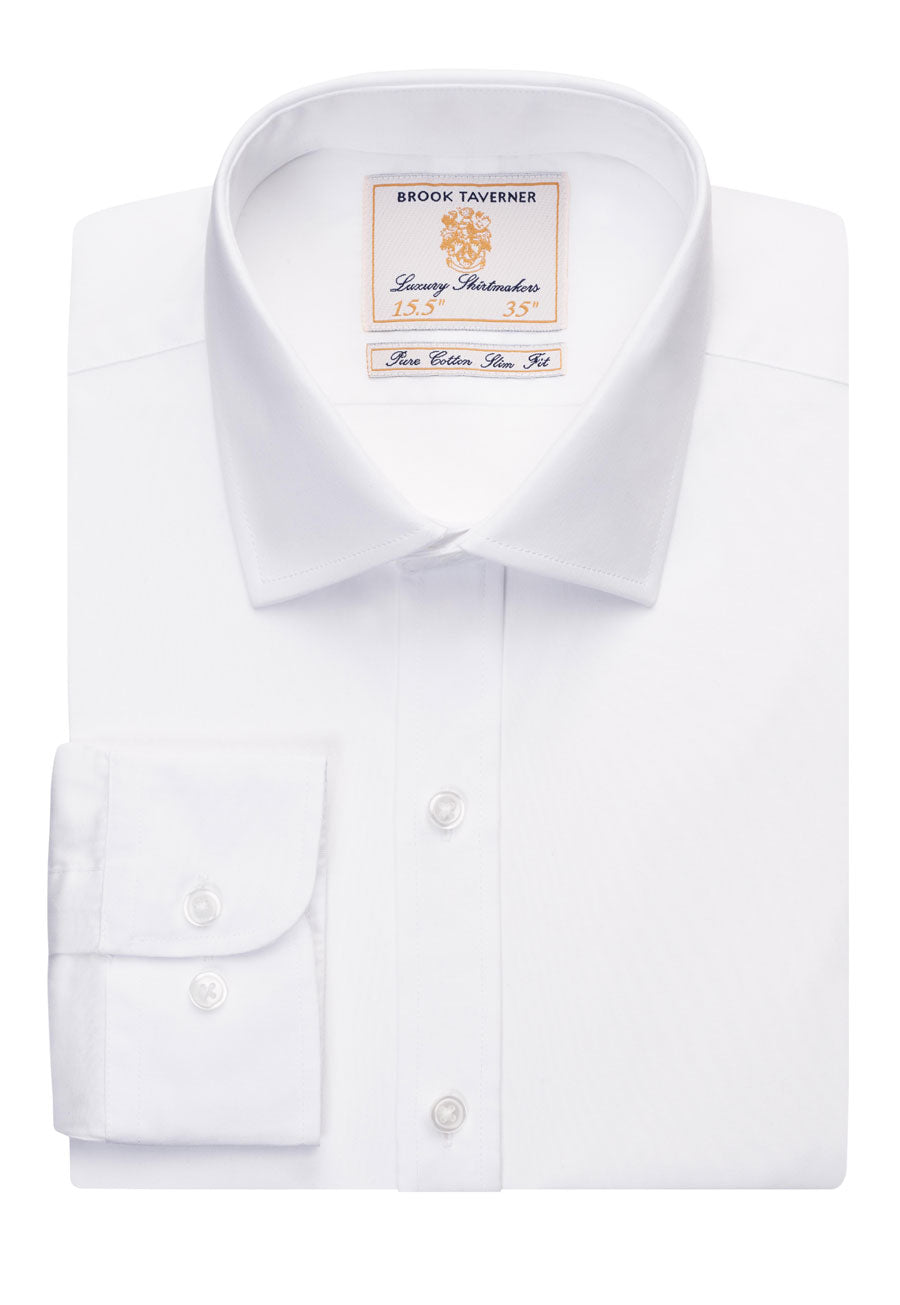 Chelsea Shirt — Wht Poplin (7762A)