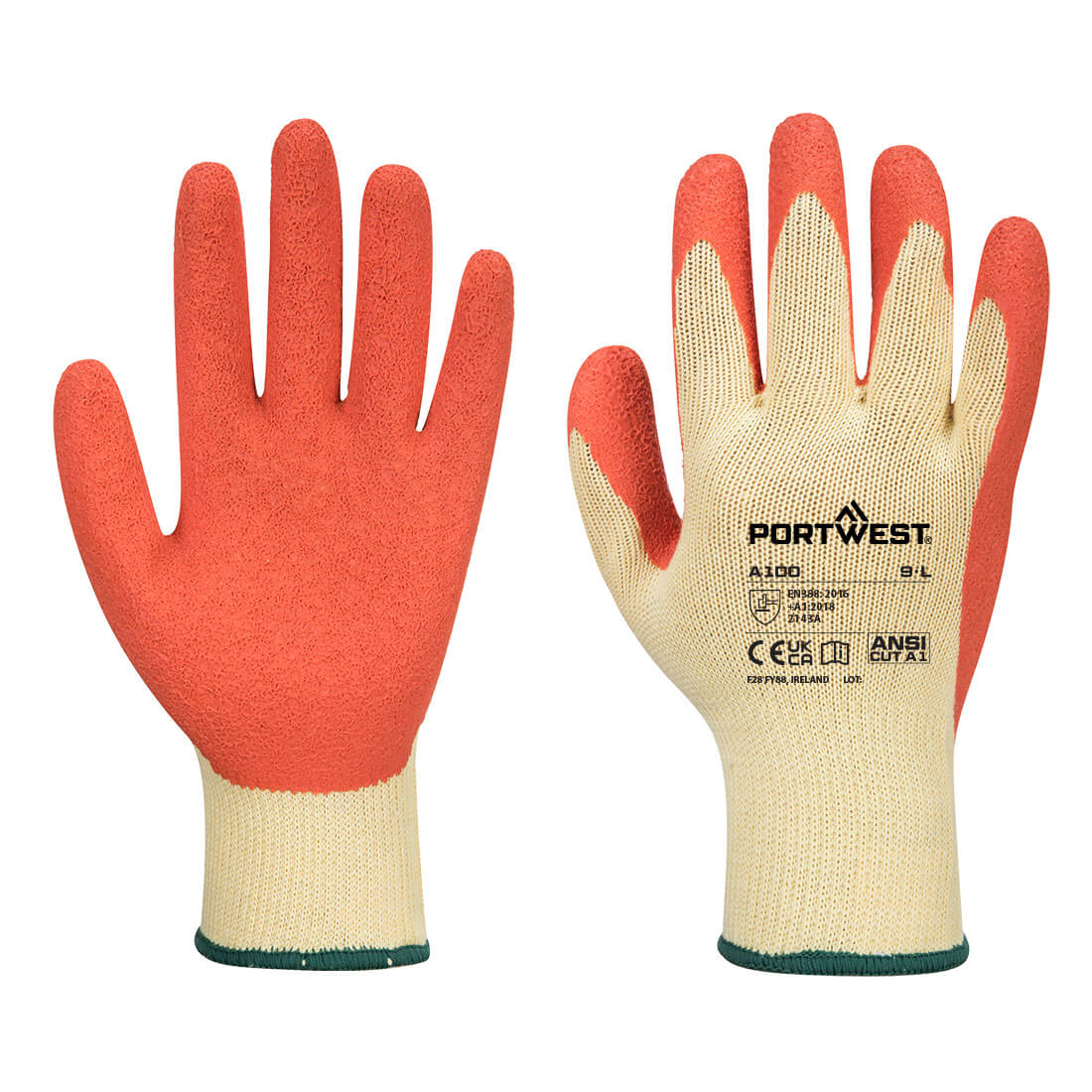 Portwest A100 — Grip 10 Latex Glove