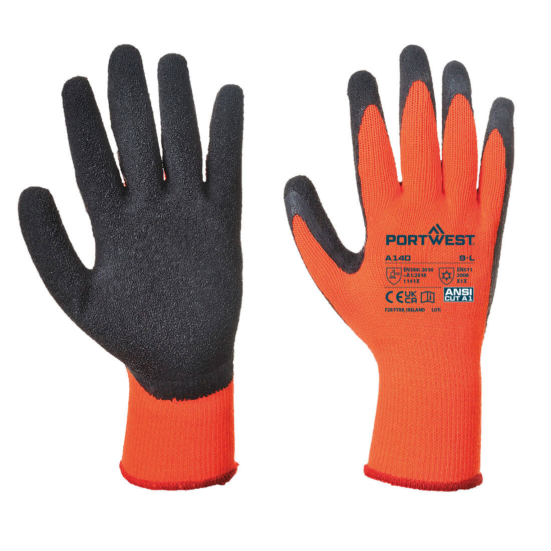 Portwest A140 — Cold 10 Latex Crinkle Glove